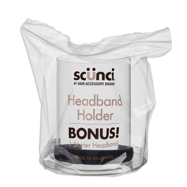 Scunci Storage Stand With Headband - Black