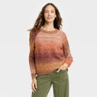 Women's Marled Crewneck Sweater - Knox Rose Rust