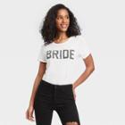 Grayson Threads Women's Bride Short Sleeve Graphic T-shirt - White