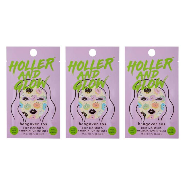 Holler And Glow Hangover Sos Face Mask Trio - 3ct/0.57 Fl Oz