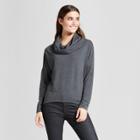 Women's Long Sleeve Cowl Neck Pullover - Alison Andrews Gray