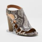 Women's Mary Ann Snake Print Cone Heeled Pumps - Universal Thread Taupe (brown)