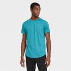 Men's Short Sleeve Soft Stretch T-shirt - All In Motion Teal Heather