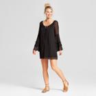 Women's Tiered Sleeve Dress - Lily Star (juniors') Black