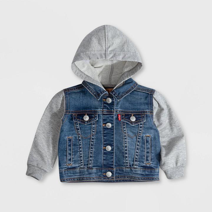 Levi's Toddler Boys' Indigo Trucker Long Sleeve Jacket - Medium Wash Vintage Waters