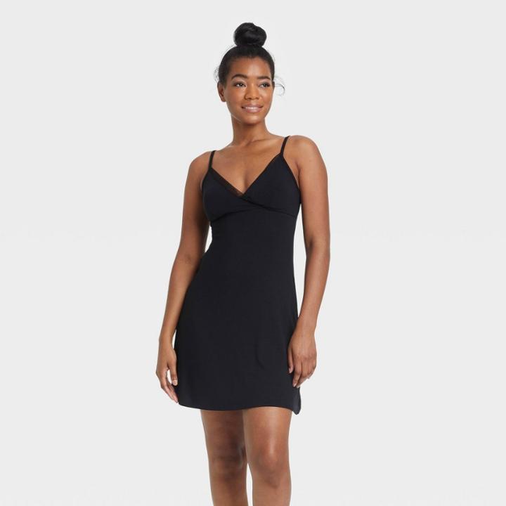 Women's Beautifully Soft Chemise - Stars Above Black