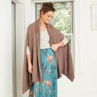 Women's Travel Wrap - A New Day Sand One Size, Brown
