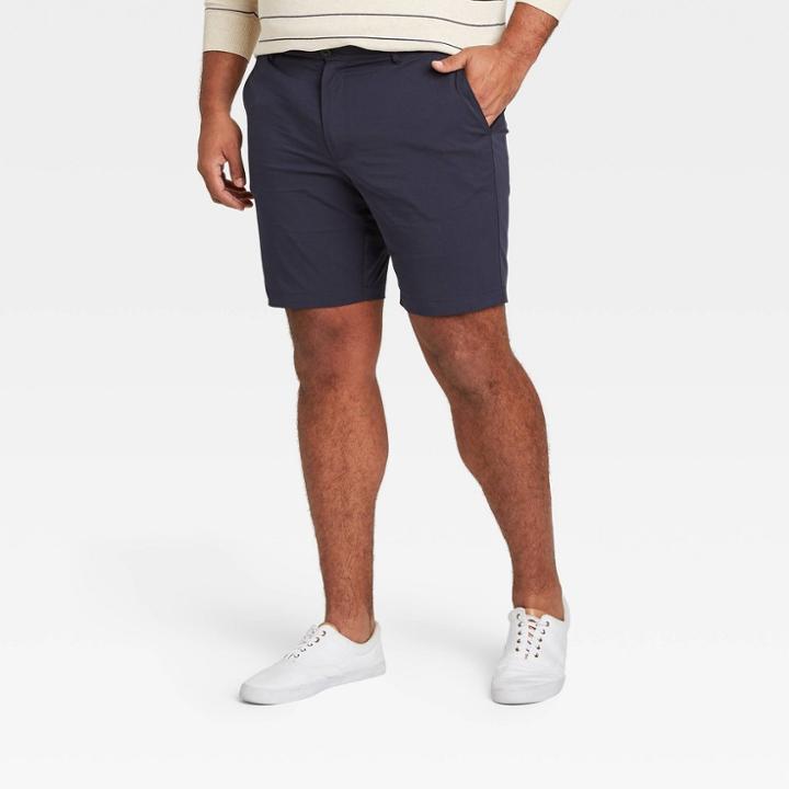 Men's Big & Tall 9 Linden Tech Shorts - Goodfellow & Co Blue