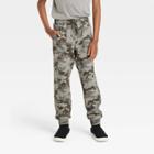 Boys' Jersey Lined Pull-on Jogger Fit Pants - Cat & Jack Camo Green