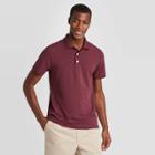 Men's Standard Fit Short Sleeve Polo T-shirt - Goodfellow & Co Red