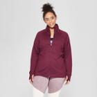 Women's Plus Size Full Zip Track Jacket - C9 Champion Dark Berry