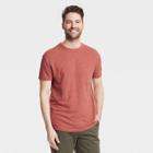 Men's Standard Fit Short Sleeve Hemp Cotton T-shirt - Goodfellow & Co Red
