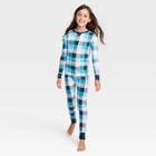 Ev Hanukkah Kids' Hanukkah Buffalo Check Print Matching Family Pajama