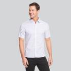 Van Heusen Men's Printed Classic Fit Short Sleeve Button-down Shirt - Gray/floral