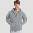 Hanes Men's Ecosmart Fleece Full Zip Hooded Sweatshirt - Light