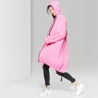 Women's Zip-up Long Windbreaker Jacket - Wild Fable Retro Pink