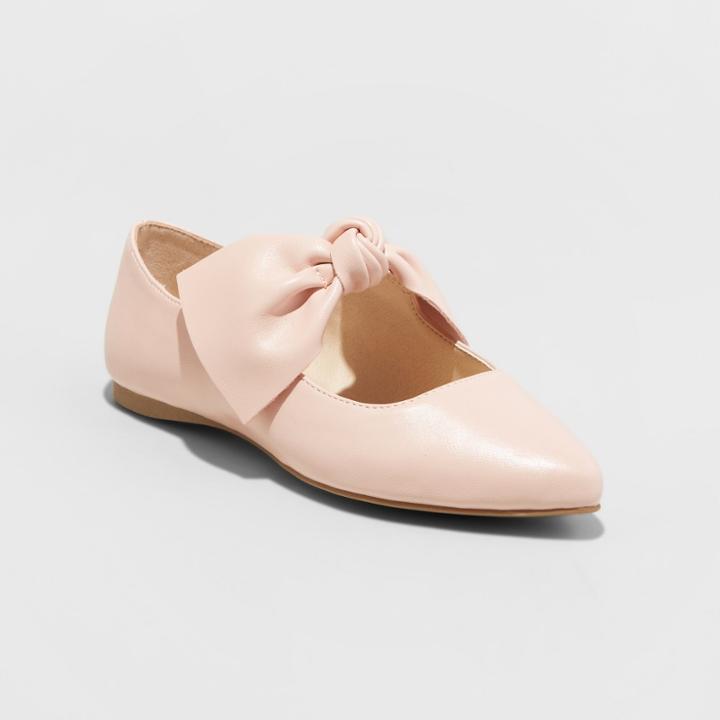 Girls' Stevies Celebrate Bow Ballet Flats - Blush