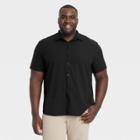 Men's Adventure Button-up T-shirt - All In Motion Black
