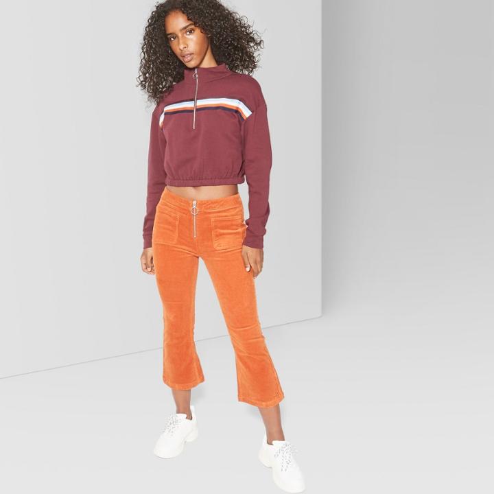 Women's Cord Kick Flare - Wild Fable Orange