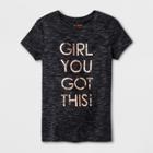Girls' Short Sleeve You Got This Graphic T-shirt - Cat & Jack Black