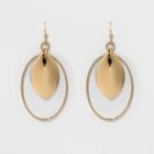 Oval Wire Teardrop Earrings - A New Day Gold