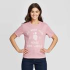 Women's My Book Club Reads Wine Labels Short Sleeve Graphic T-shirt - Zoe+liv Purple