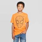 Marvel Boys' Spider-man Halloween Short Sleeve T-shirt - Orange