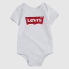 Levi's Baby Short Sleeve Batwing Bodysuit - White Newborn
