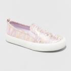 Girls' Sariah Striped Speckle Print Slip-on Sneakers - Cat & Jack Purple
