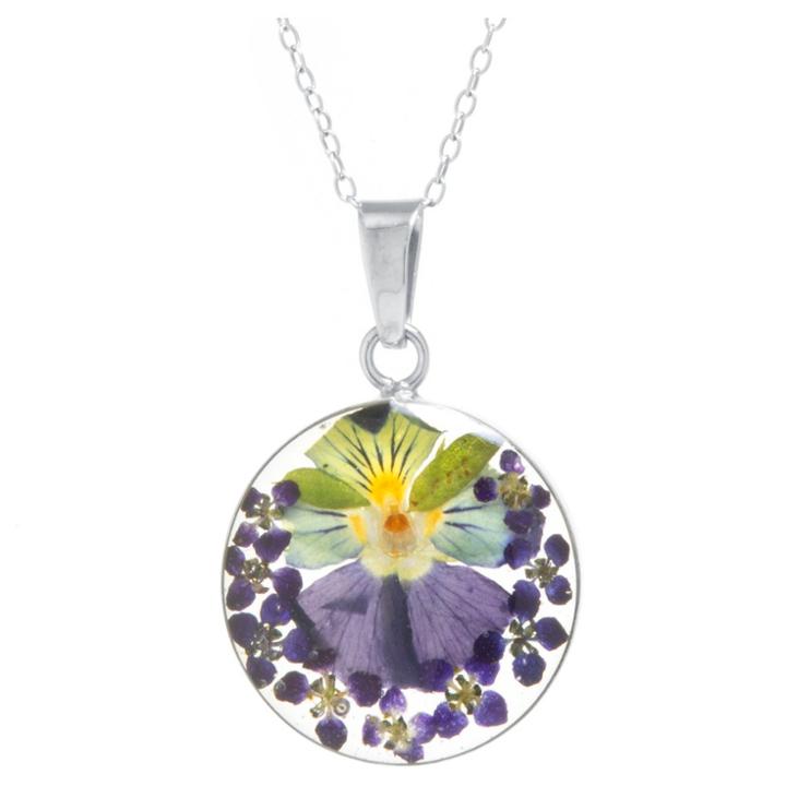 Target Fashion Necklace Sterling Dark Purple, Women's