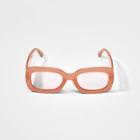Girls' Daisy Print Rectangle Sunglasses - Art Class Pink