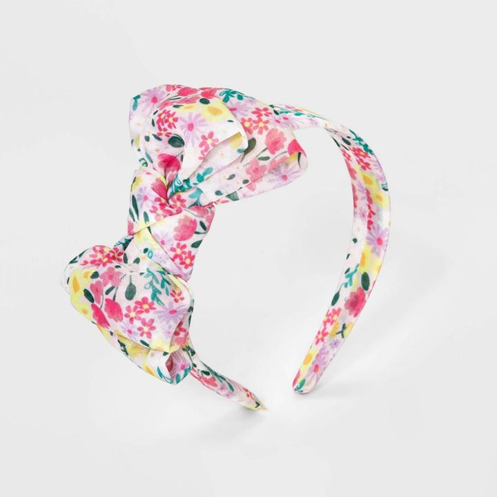 Girls' Floral Print Soft Headband - Cat & Jack , Women's