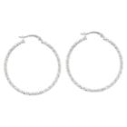 Target Hoop Earrings Plated Brass Texture Thin Wire -