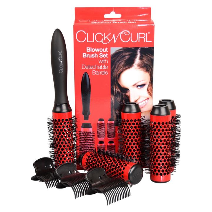 Click N Curl Blowout Brush Set With Detachable Barrels Small Full