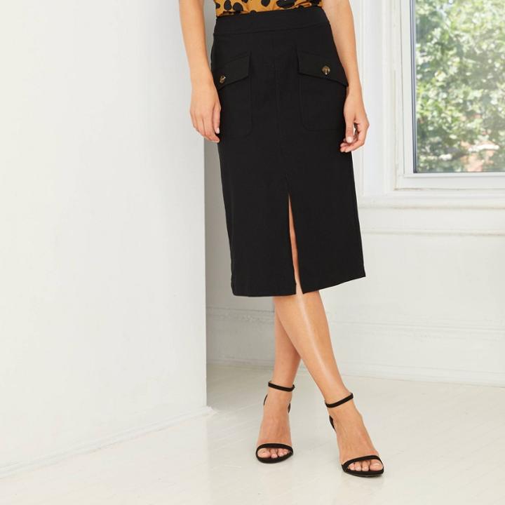 Women's A-line Pencil Midi Skirt - Who What Wear Black
