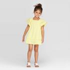 Target Toddler Girls' Embroidered Shift A-line Dress - Art Class Yellow