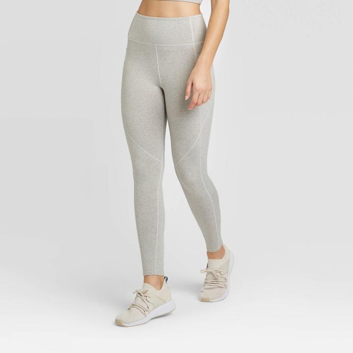 Women's High-waisted 7/8 Leggings - Joylab Heather Gray L, Women's, Size: Large, Grey Gray