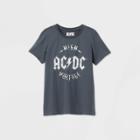 Women's Ac/dc High Voltage Short Sleeve Graphic T-shirt - Blue