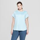 Women's Plus Size Short Sleeve Soft T-shirt - C9 Champion Ice Blue