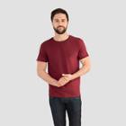 Petitefruit Of The Loom Select Men's Short Sleeve T-shirt - Red M, Men's, Size: Medium, Red Zing