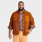 Men's Big & Tall Sherpa Shirt Jacket - Goodfellow & Co Orange