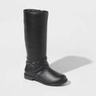 Girls' Thereasa Tall Riding Boots - Cat & Jack Black