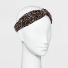 Target Leopard Print Fabric Headwrap - A New Day Brown