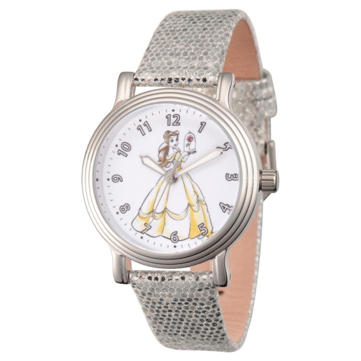 Women's Disney Princess Belle Silver Vintage Alloy Watch -