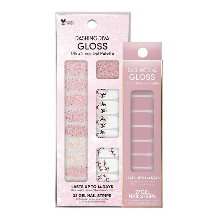 Dashing Diva Gloss Ultra Shine Gel Mani Bundle Nail Art - Light Show And Mauve