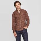 Men's Standard Fit Long Sleeve Northrop Poplin Button-down Shirt - Goodfellow & Co Zesty Gold S, Men's, Size: