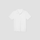 Petiteboys' Short Sleeve Stretch Pique Uniform Polo Shirt - Cat & Jack White