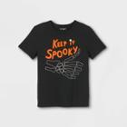 Boys' 'keep It Spooky' Graphic Short Sleeve T-shirt - Cat & Jack Black