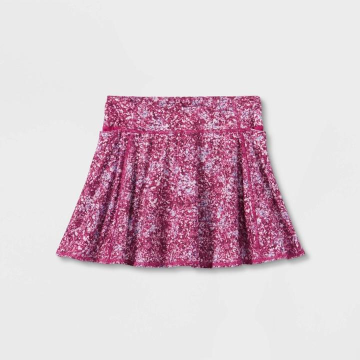 Girls' Knit Performance Skorts - All In Motion Dark Purple