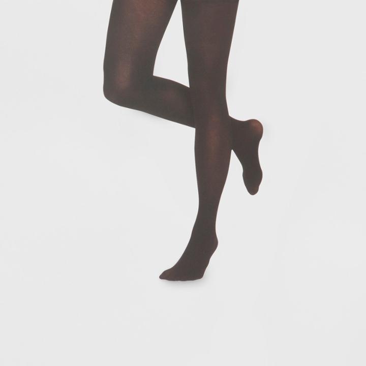Women's 40d Opaque Tights - Xhilaration Black L/xl,